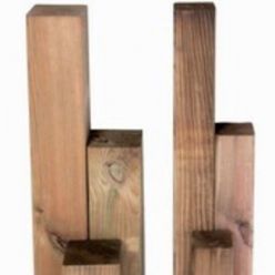 Houten palen geImpregneerd FSC gecertificeerd - 9x9x270cm 